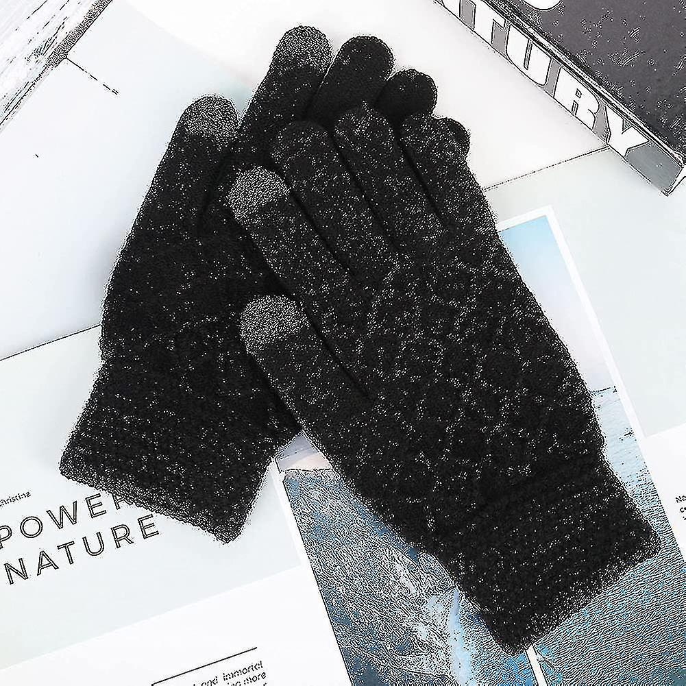 Winter Knit Warm Gloves - Touch Screen Gloves Thermal Gloves With Soft Lining