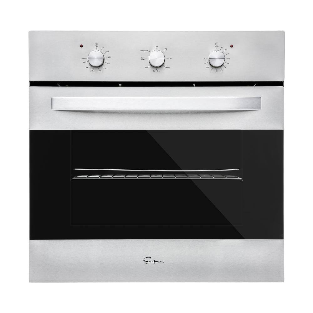 Empava 24 in. Single Electric Wall Oven with Convection in Stainless Steel EPV-24WOB14