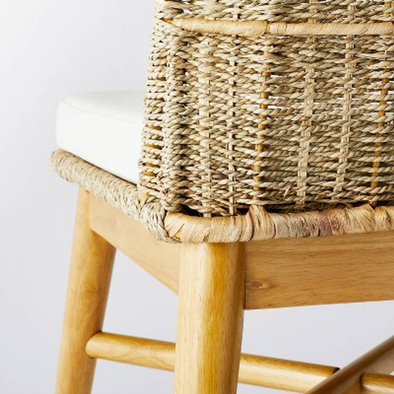 Juniper Woven Dining Chair with Cushion Natural - Threshold designed with Studio McGee