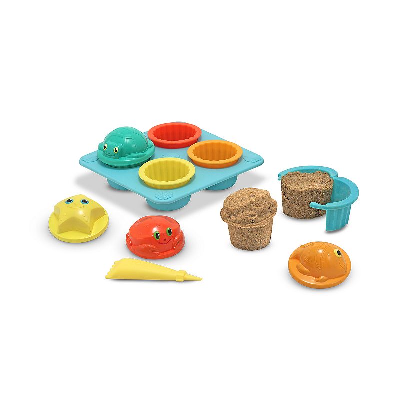 Melissa and Doug Seaside Sidekicks Cupcake Sand-Molding Set