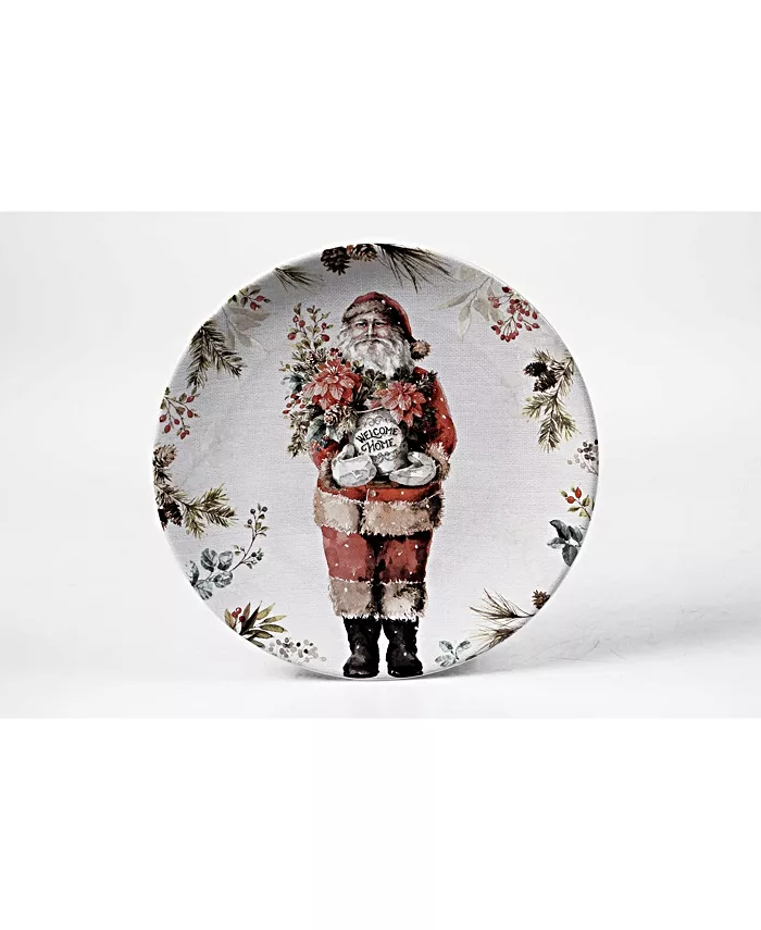 Certified International Christmas Story 4 Piece Dessert Plate