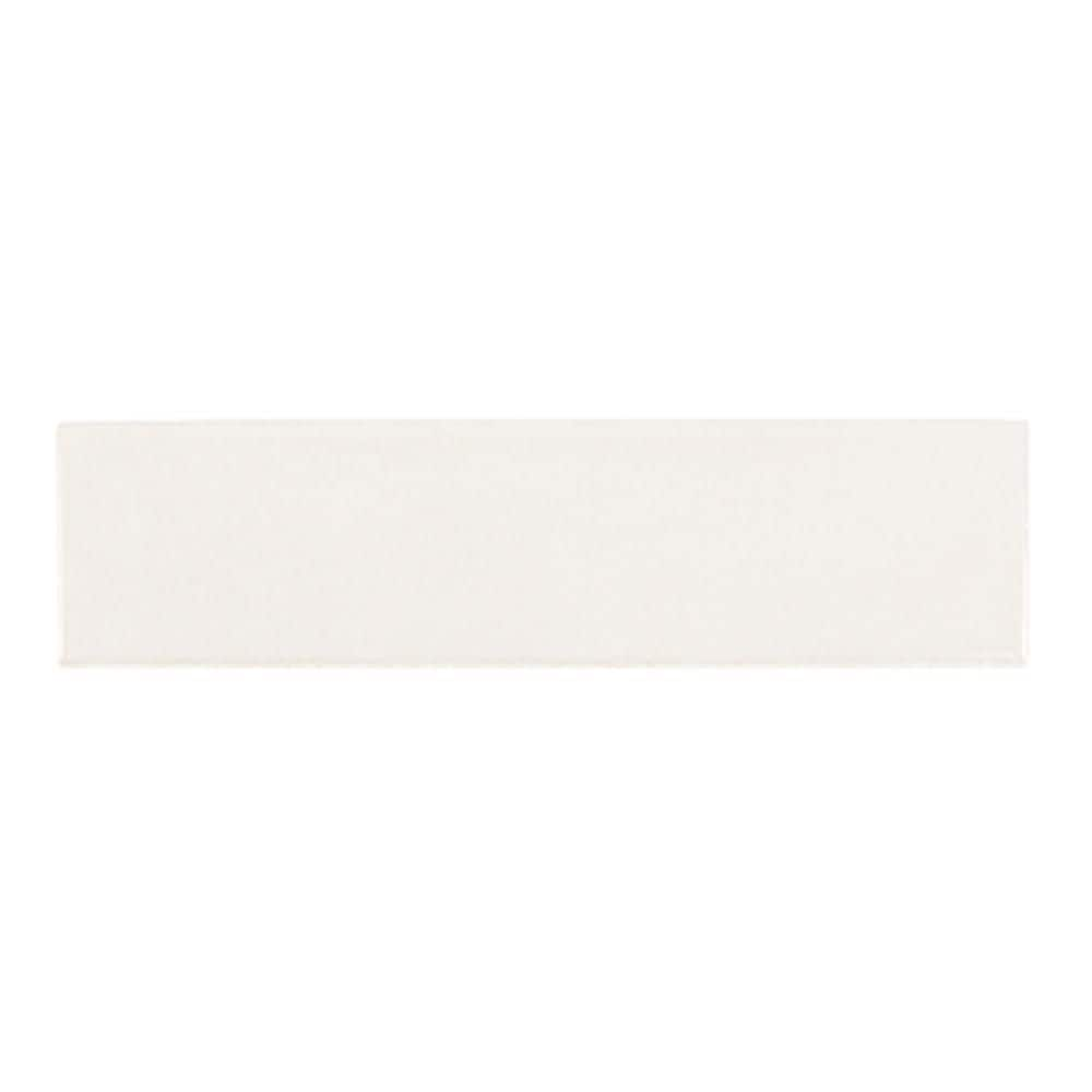 Jeffrey Court Taffeta White 3 in. x 12 in. Subway Gloss Textured Ceramic Wall Tile (6.027 sq. ft.Case) 95673