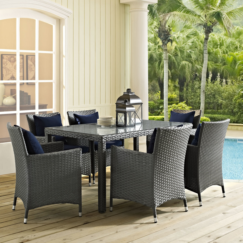 Dulcina Outdoor Dining Table   Tropical   Outdoor Dining Tables   by HedgeApple  Houzz