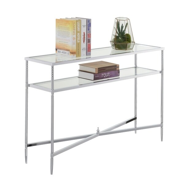 Silver Orchid Dynasty Console Table