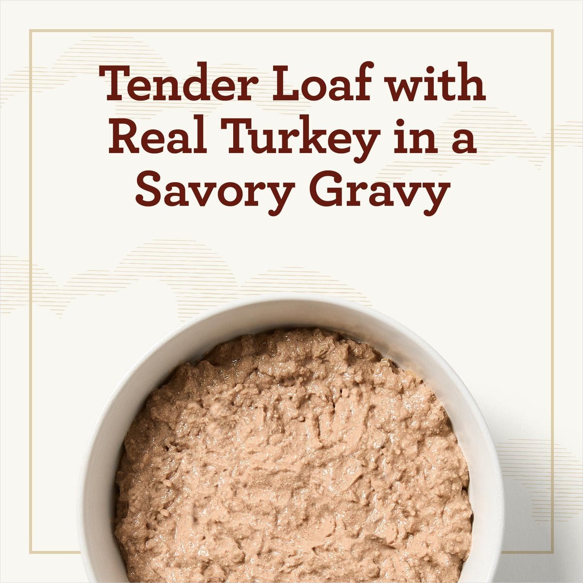 True Acre Foods Turkey Recipe Tender Loaf in Gravy， Wet Dog Food Cups