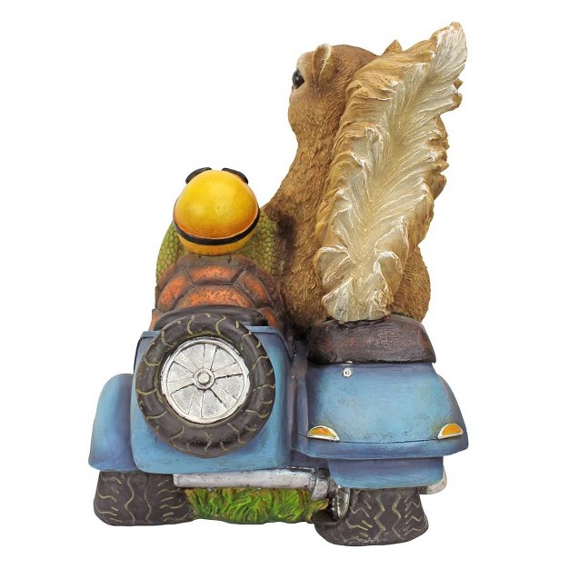 Design Toscano Born To Be Wild Squirrel On Motorcycle Statue Multicolored