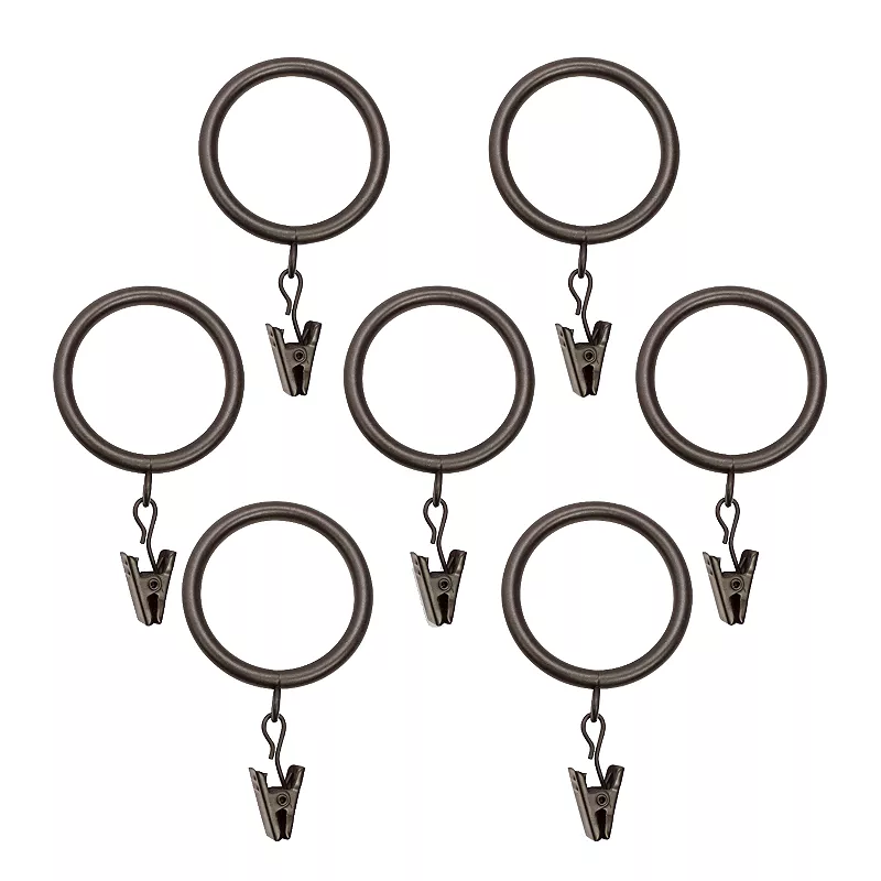 Decopolitan 7-pack Curtain Clip Rings