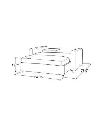 Serta Helga 66 Convertible Sofa