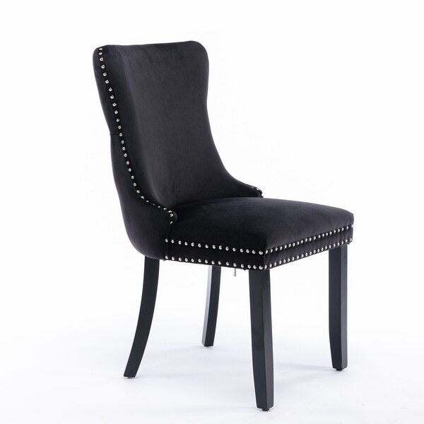 Upholstered Wing-Back Dining Chair