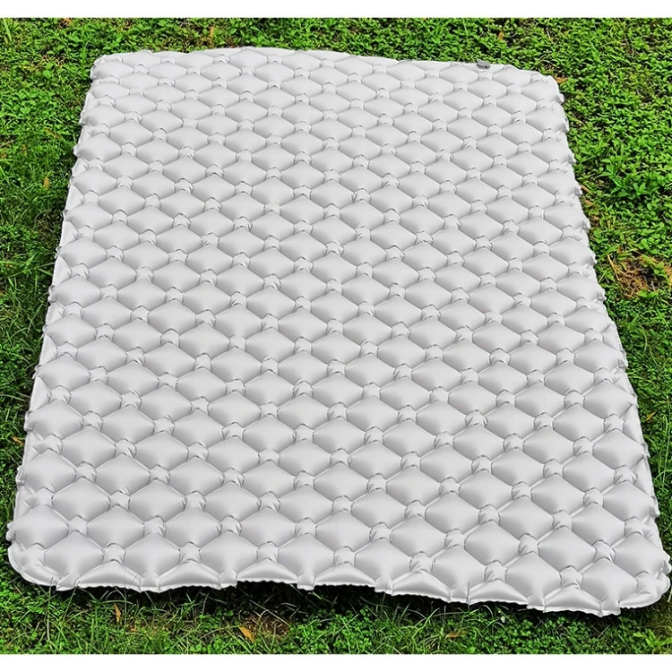 Outdoor Ultralight Inflatable Double Sleeping Pad Camping Mat For 2 Person