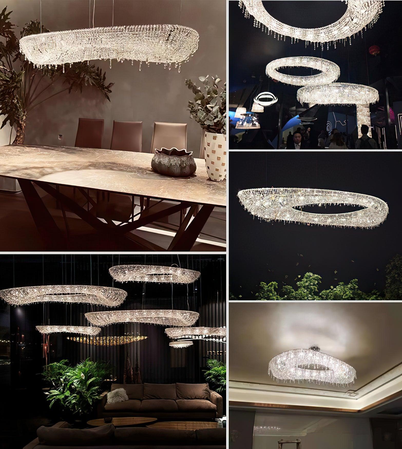 Modern Round Crystal Chandelier