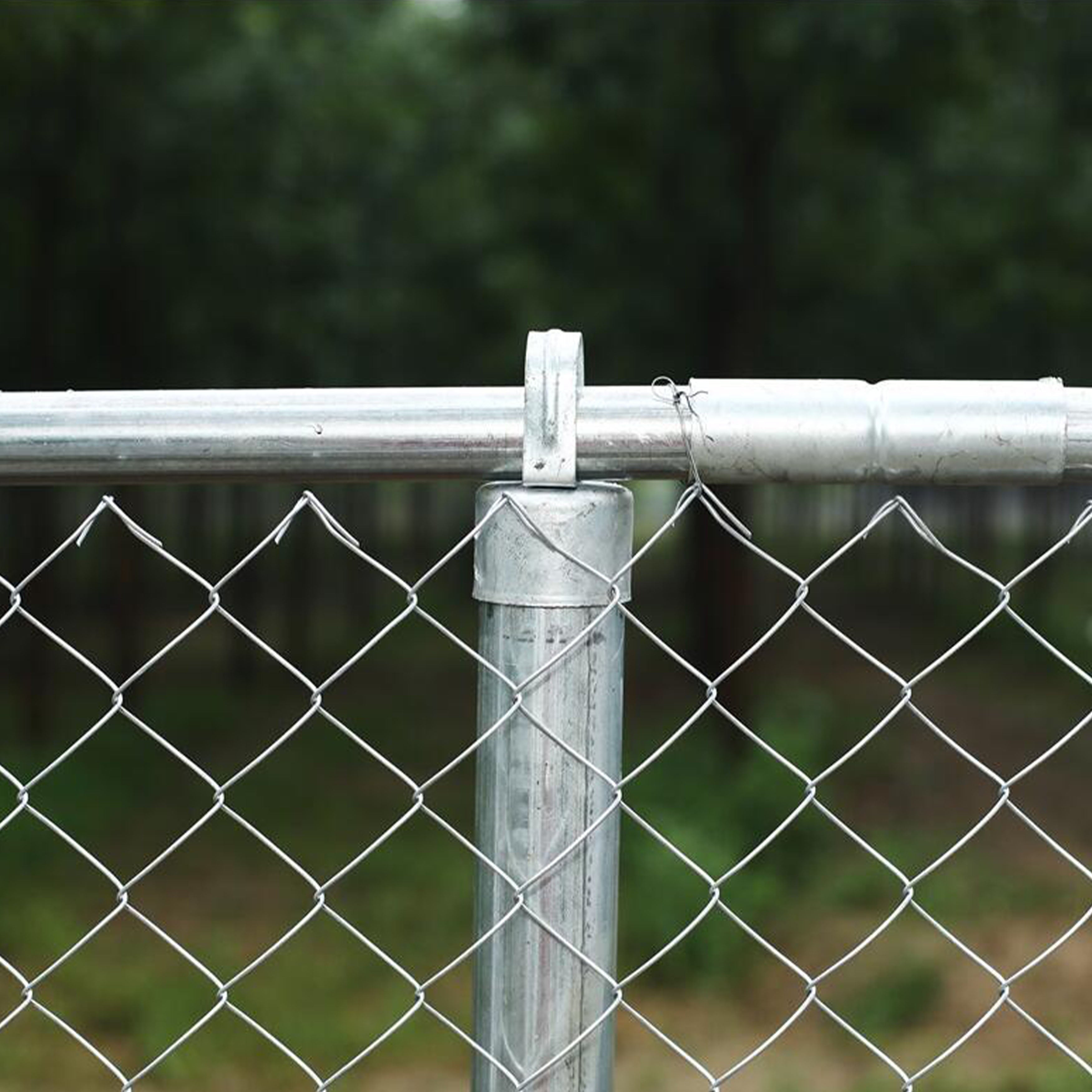 ALEKO KITCLF6X50 Galvanized Steel 6 x 50 ft. Chain Link Fence Complete Kit