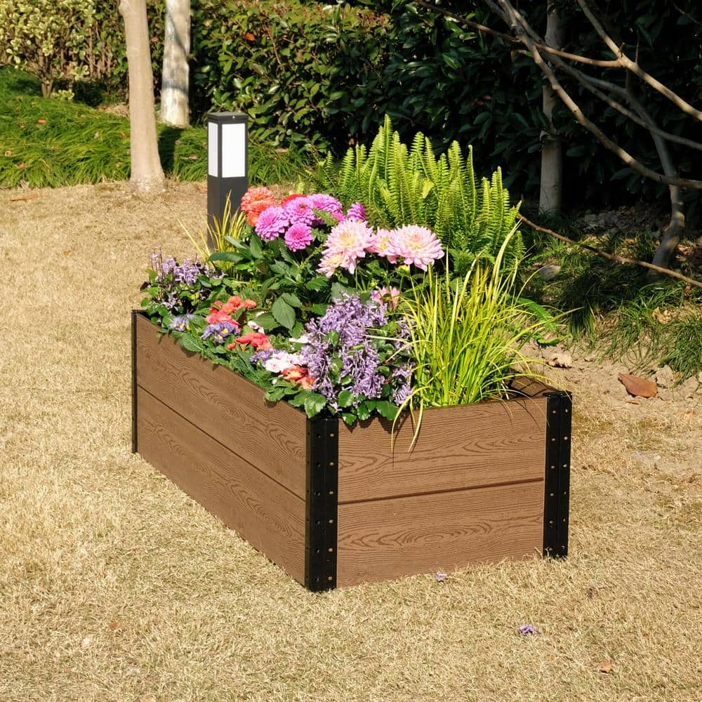 EverBloom 45 in. W x 24 in. D x 14 in. H Premium Deckside Garden Bed R144524