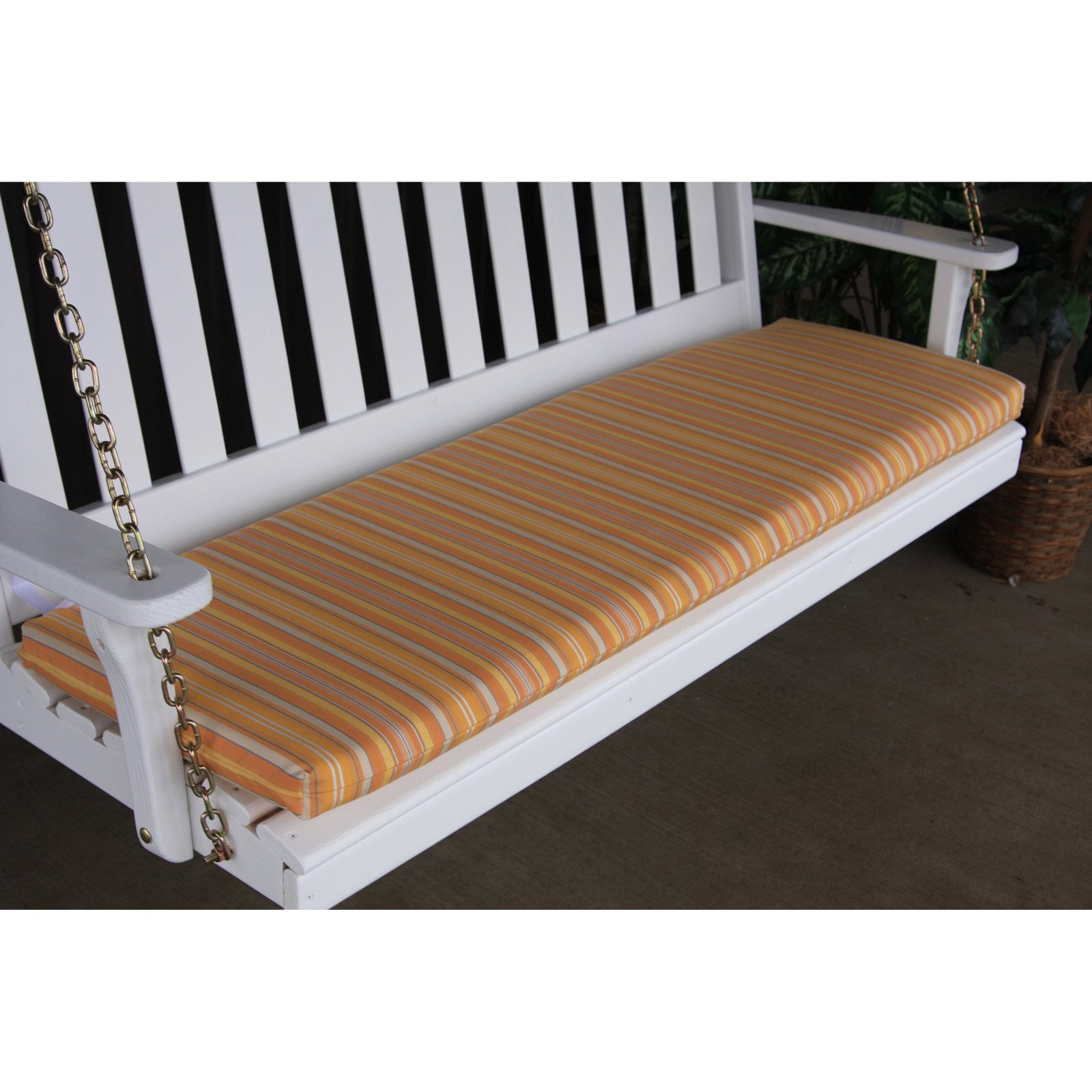 A andamp; L Furniture Sundown Agora 55 x 17 in. Cushion for Bench or Porch Swing