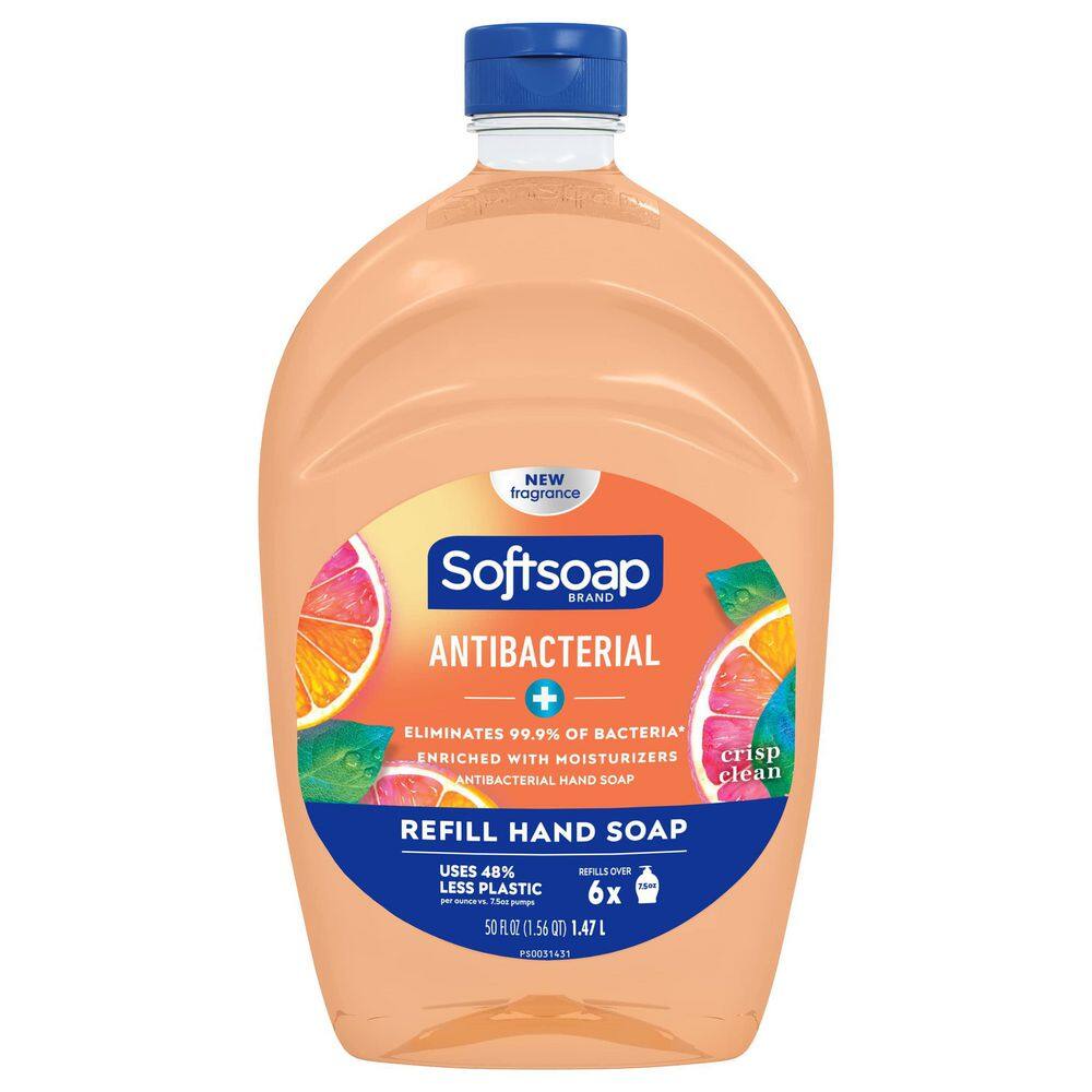 Softsoap 50 oz. Anti-Bacterial Crisp Clean Liquid Hand Soap Refill US05261A