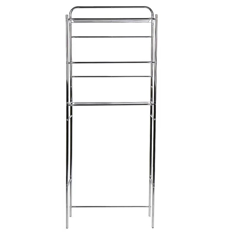 Mind Reader Alloy Collection 3-Tier Over the Toilet Space Saver Rack