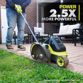 RYOBI 40V HP Brushless 9 in. Edger w Extra Edger Blade 4.0 Ah Battery and Charger RY40760-AC