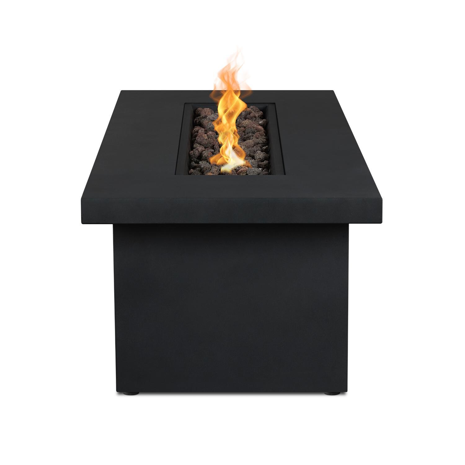 Lakeview Mysticwood 48-Inch Rectangle Natural Gas Fire Table