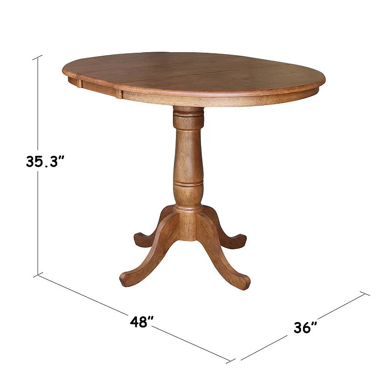 International Concepts 36-in. Counter-Height Drop-Leaf Table