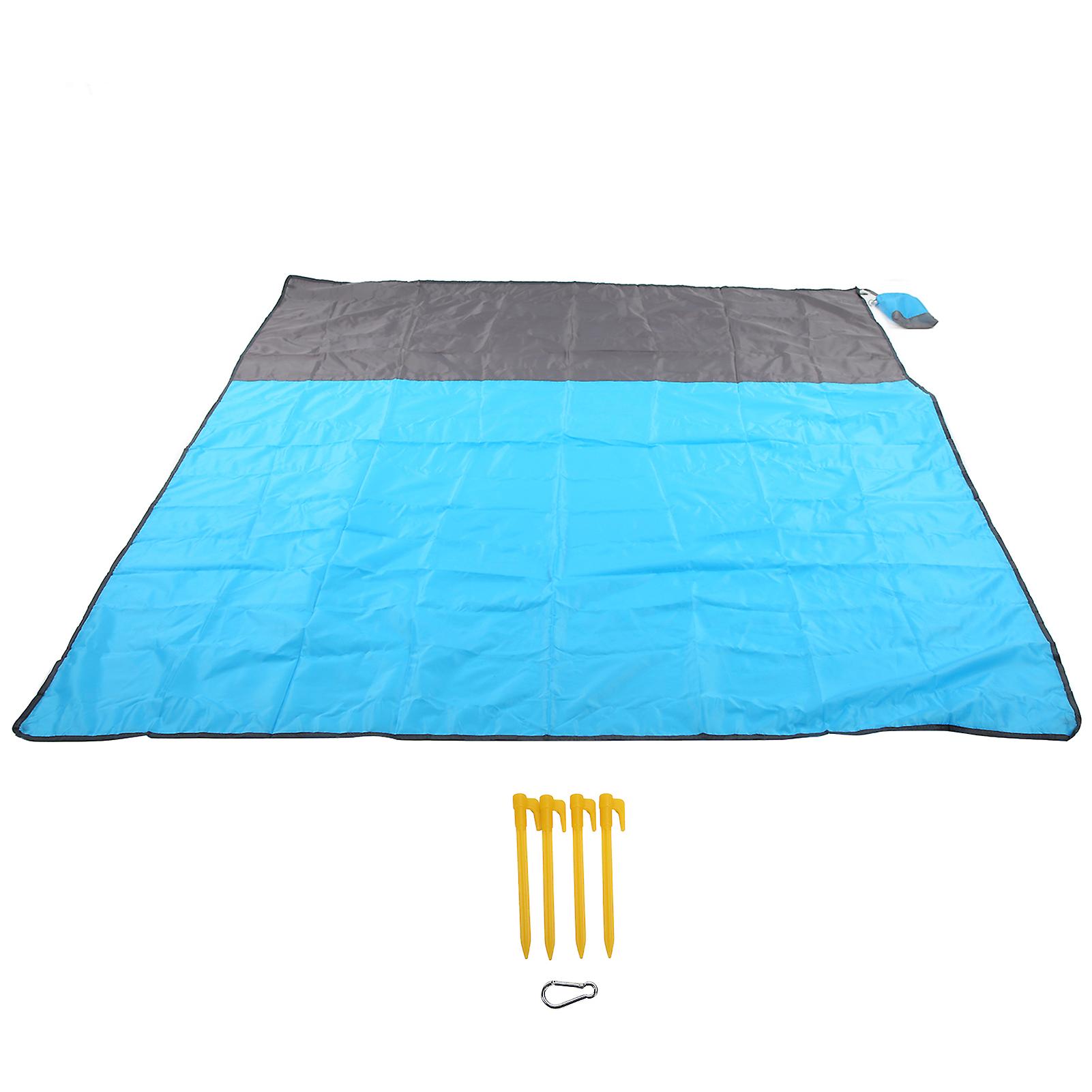 Sand Beach Mat Breathable Fixable Folding Lightweight Outdoor Beach Mat For Outdoor Picnic Camping Hiking