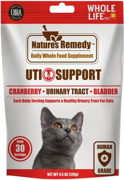 Whole Life Nature's Remedy UTI Support Whole Food Cat Supplement， 4.5-oz bag