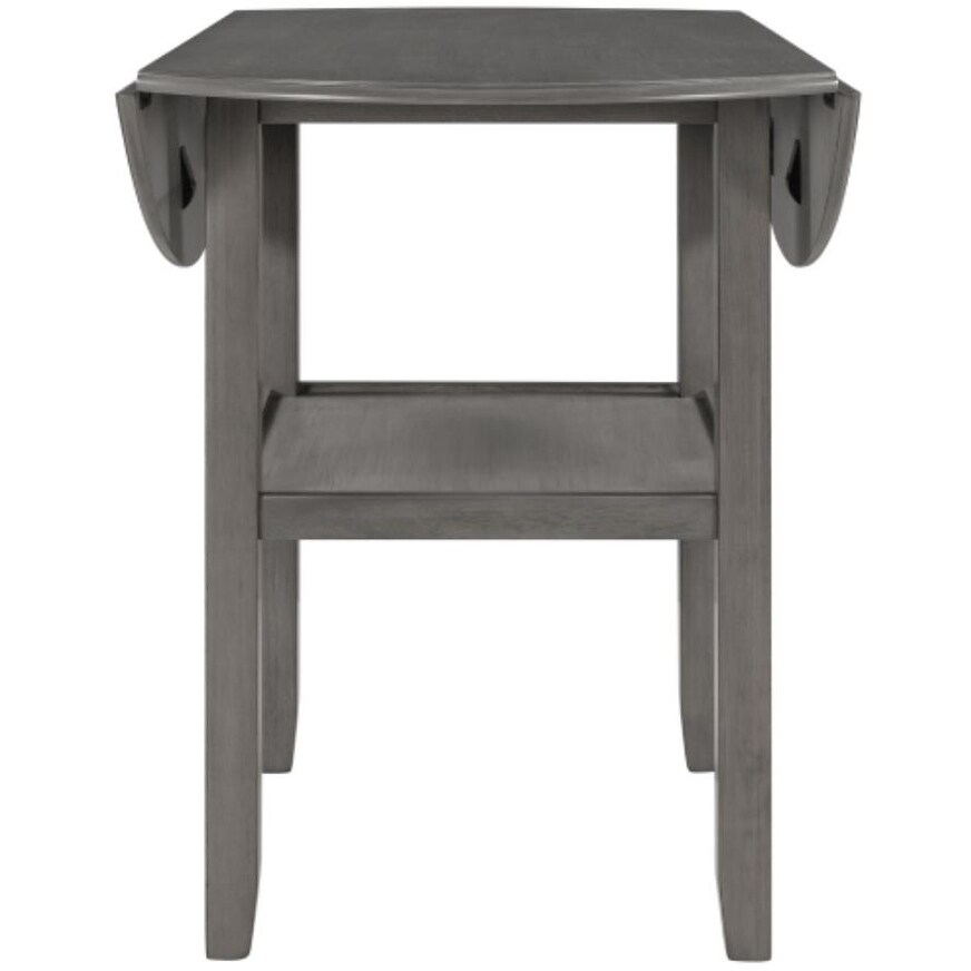 Round counter height kitchen dining table in Grey