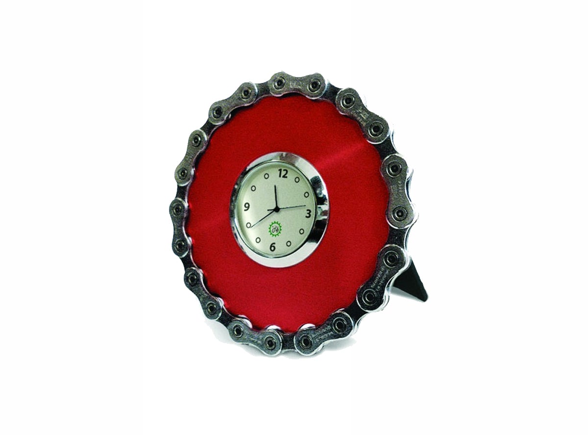 Resource Revival Chain Desk Clock - Red