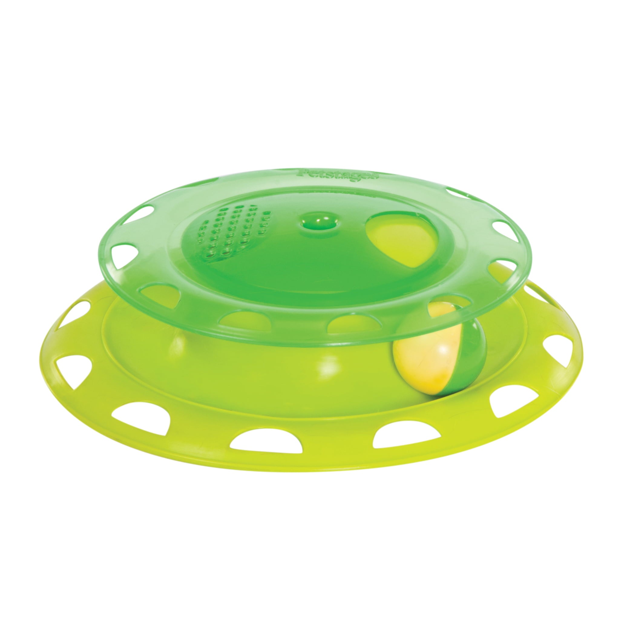 Petstages Catnip Chase Track Cat Toy， Green， One-Size