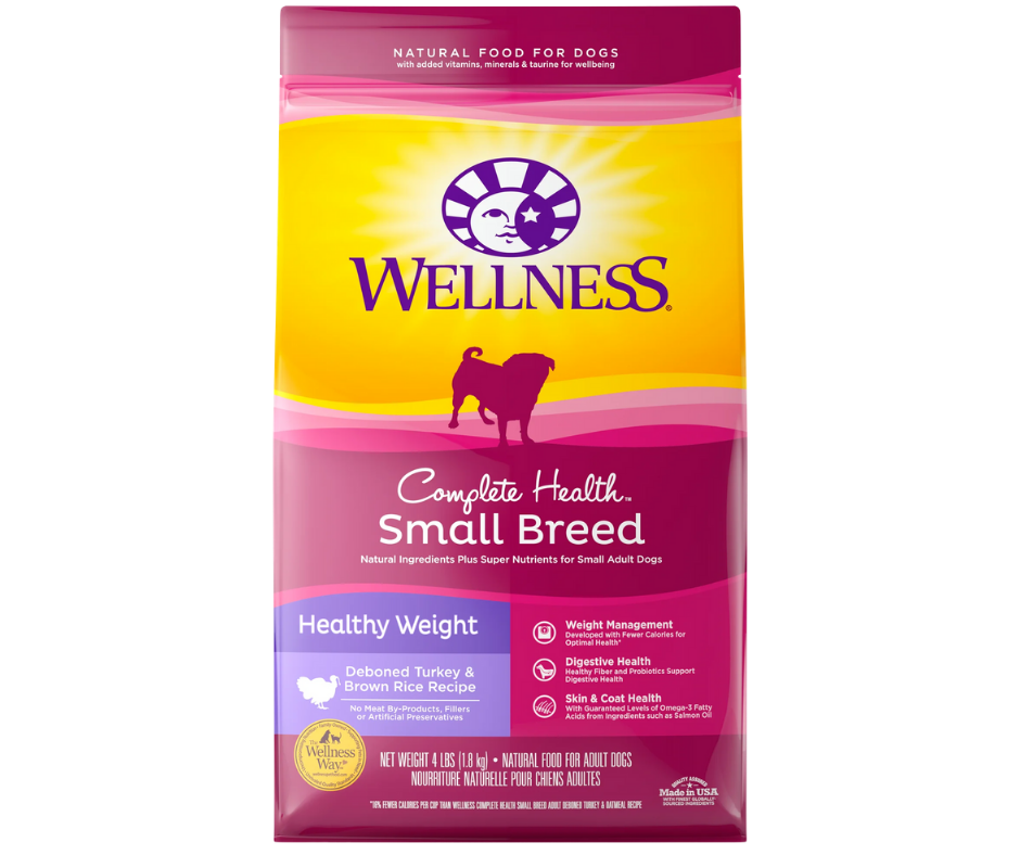 Wellness Complete Health - Small Breed， Adult Dog Healthy Weight， Debo