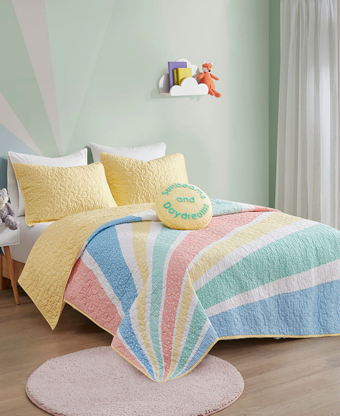 Urban Habitat Rory Rainbow Sunburst 3-Pc. Quilt Set  Twin Twin XL