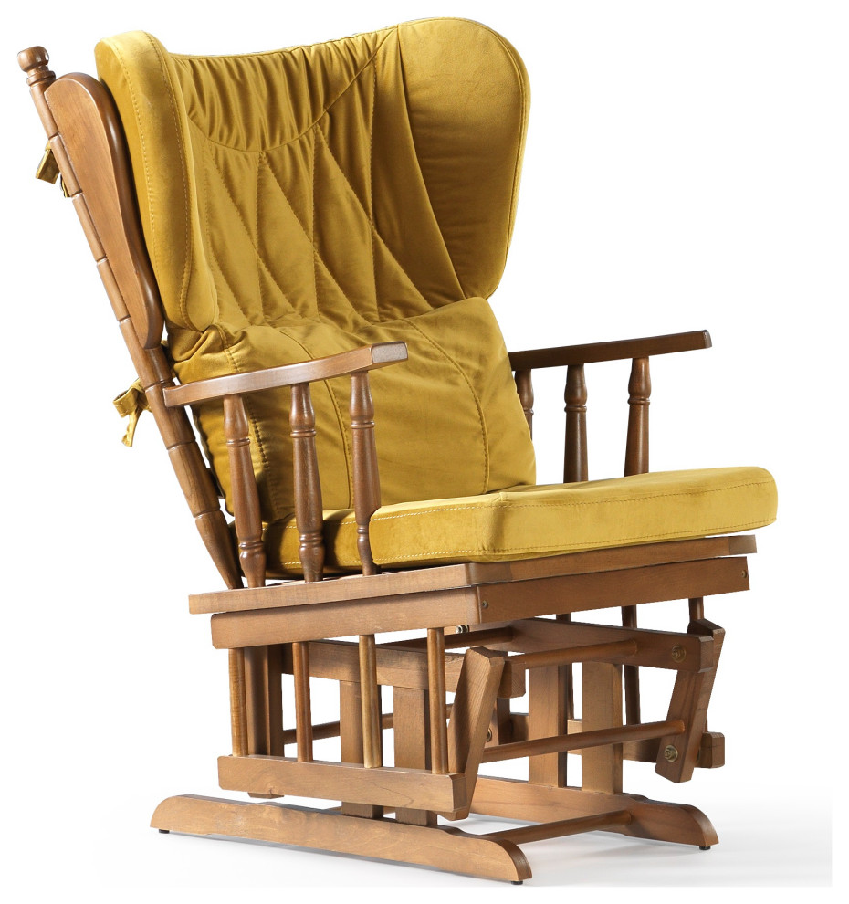 Comfort Deluxe Glider Chair and Ottoman   Traditional   Gliders   by Norm Concept  Houzz