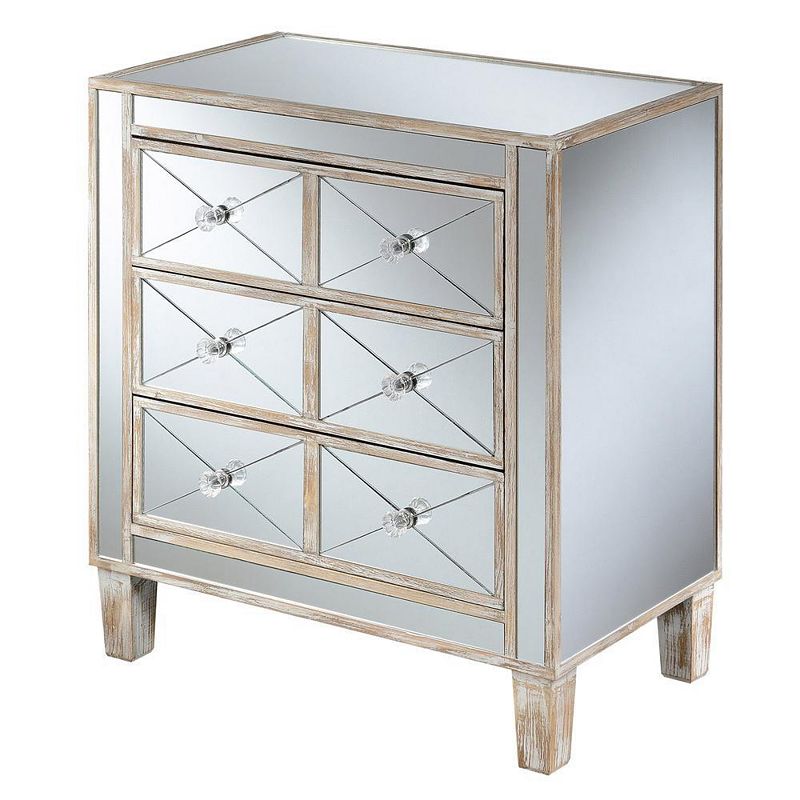 Convenience Concepts Gold Coast BettyB Mirrored End Table