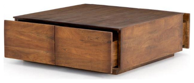 Duncan Storage Coffee Table Reclaimed Fruitwood   Transitional   Coffee Tables   by Old Bones Co.  Studios  Houzz