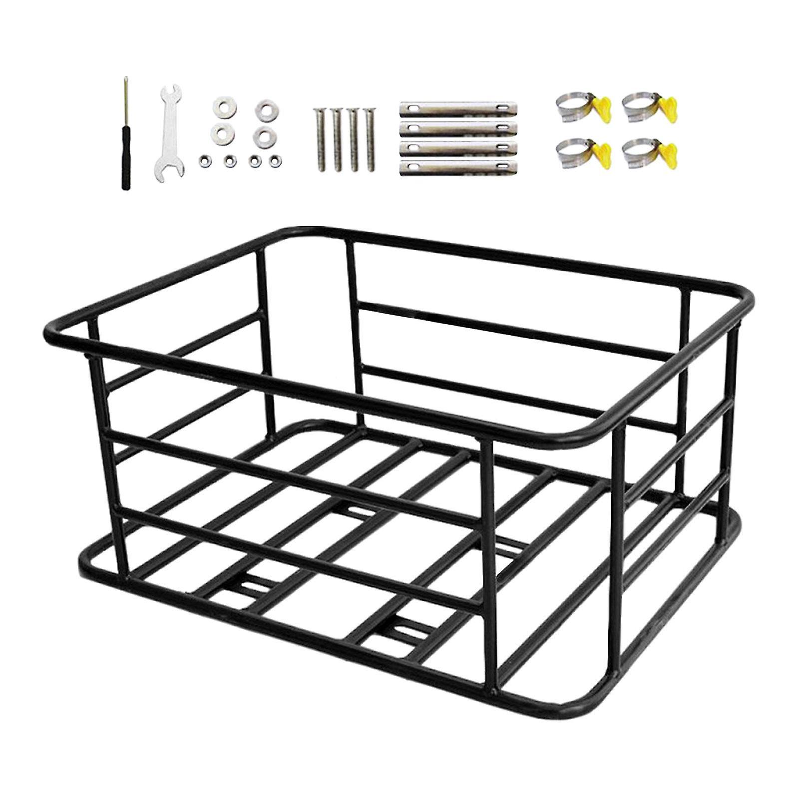 Bicycle Basket Luggage Rack Tailstock Holder Large Capacity Bike Rear Basket M