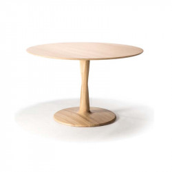 Table ronde 127x127x76 cm en chêne Torsion Ethnicraft - Mobilier intérieur - Mobilier - GRIIN