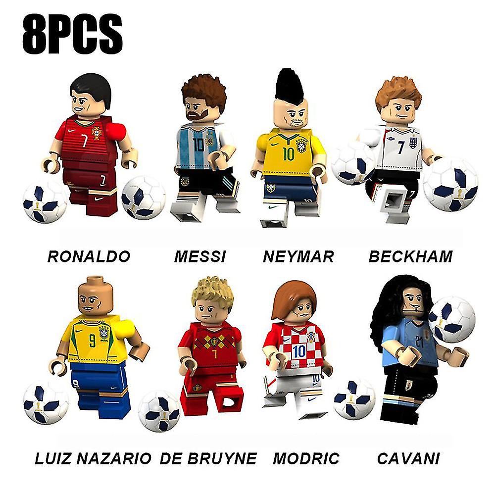 Football Player Super Star Series Block Building Blocks Set Mini Blocks Toy