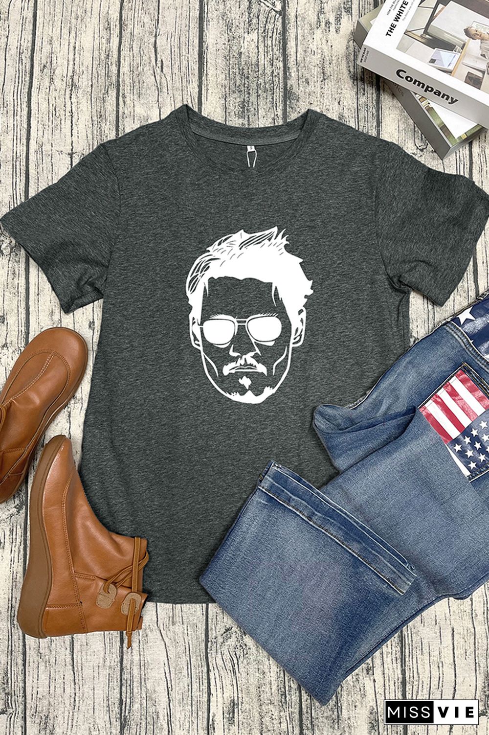 Johnny Depp Trial Graphic T-Shirt Wholesale