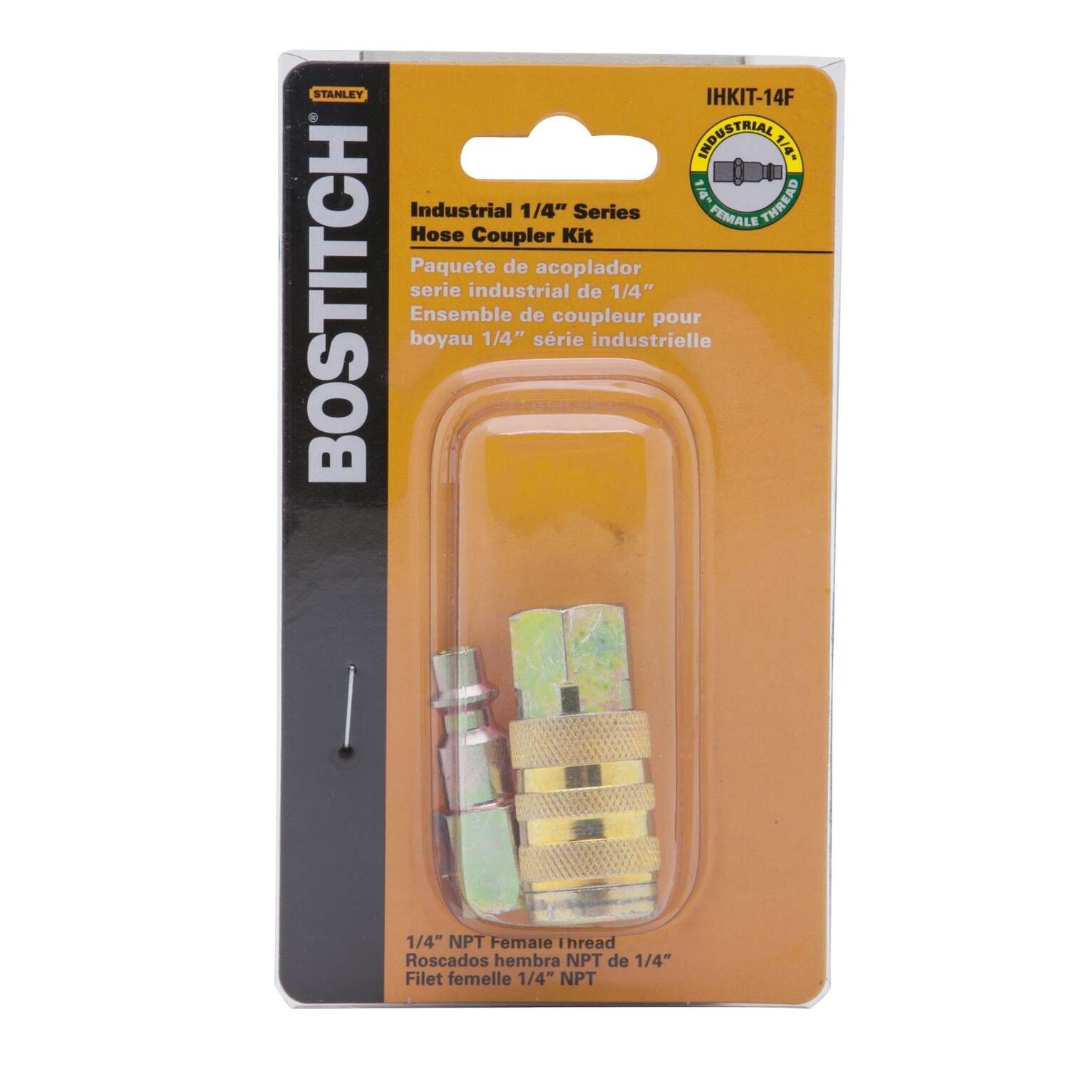 Bostitch Steel Coupler Kit 1/4 in. Female 1 pc