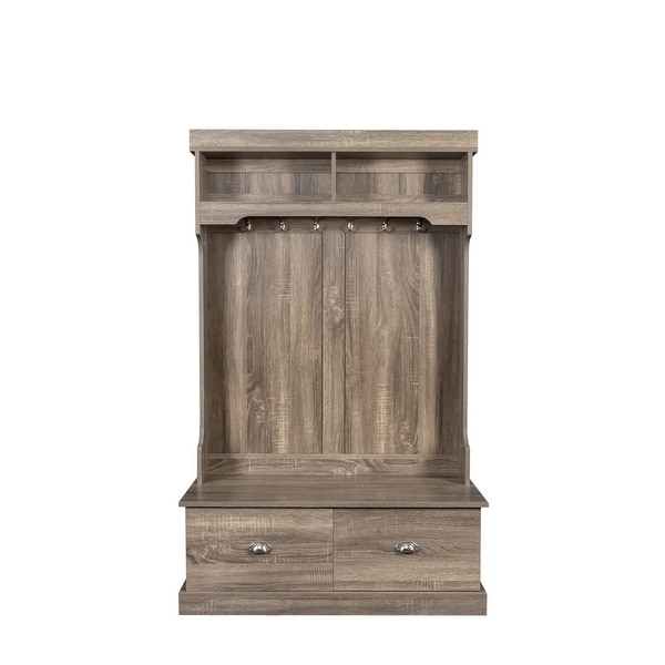 Open Wardrobe with Two Drawers - - 37157433