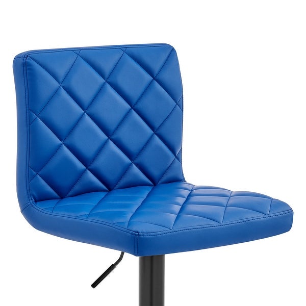 The Duval Adjustable Faux Leather Swivel Bar Stool