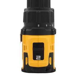 DW ATOMIC 20V MAX Cordless Brushless Compact 12 in. DrillDriver (2) 20V 5.0Ah Battery Charger and Bag DCB2052CKW708B