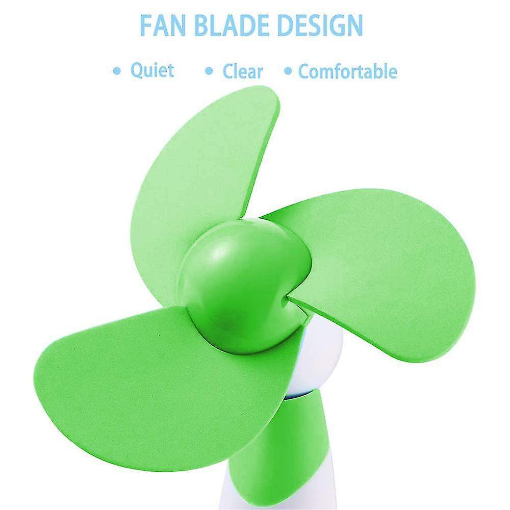 Mini Handheld Fan-soft Foam Blade-battery Drive (without Battery)