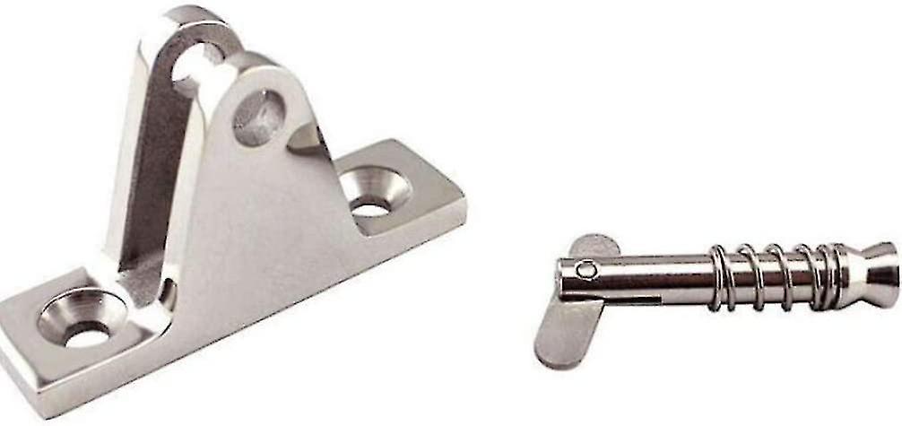 Botao Stainless Steel Boat Deck Hinge Hardware Boat Awning Accessory Boat Top Canopy Fitting (silver1pc)