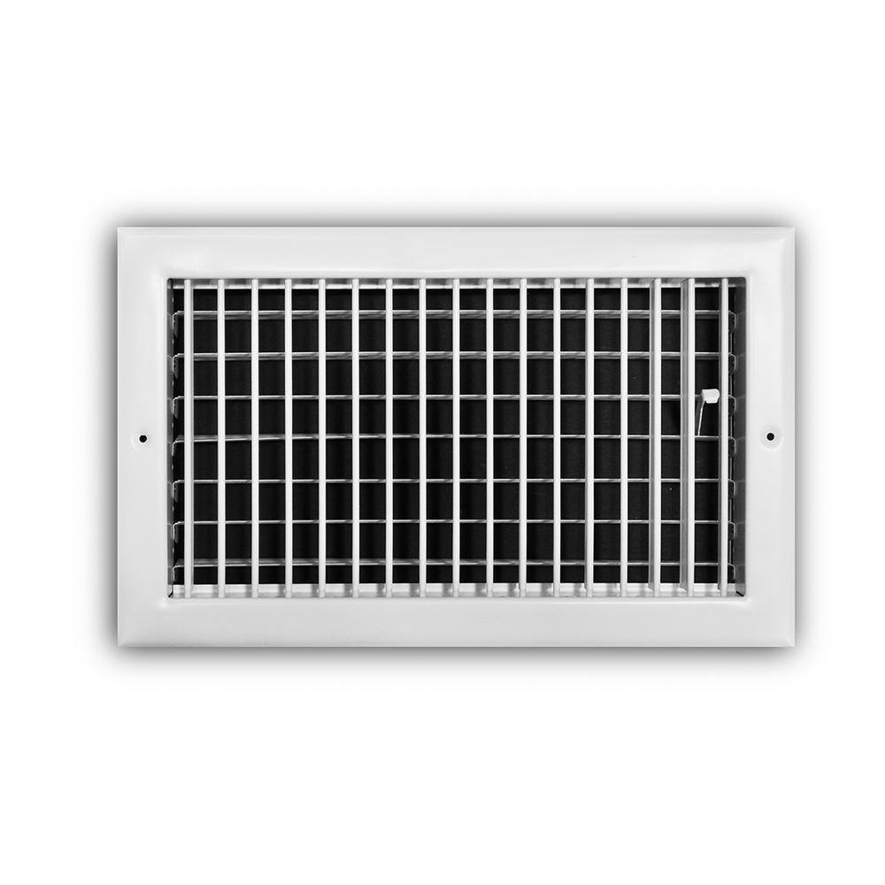 Everbilt 14 in. x 8 in. Adjustable 1-Way WallCeiling Register E210VM14X08