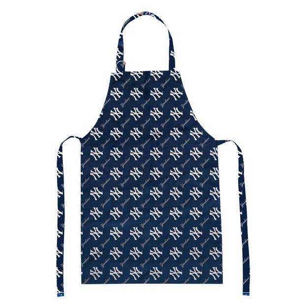 Mlb New York Yankees Apron Mitt Hat Grill Tool Set 3pc