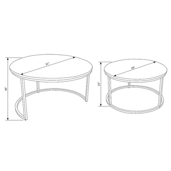 Waverly Nesting Coffee Table (Set of 2)