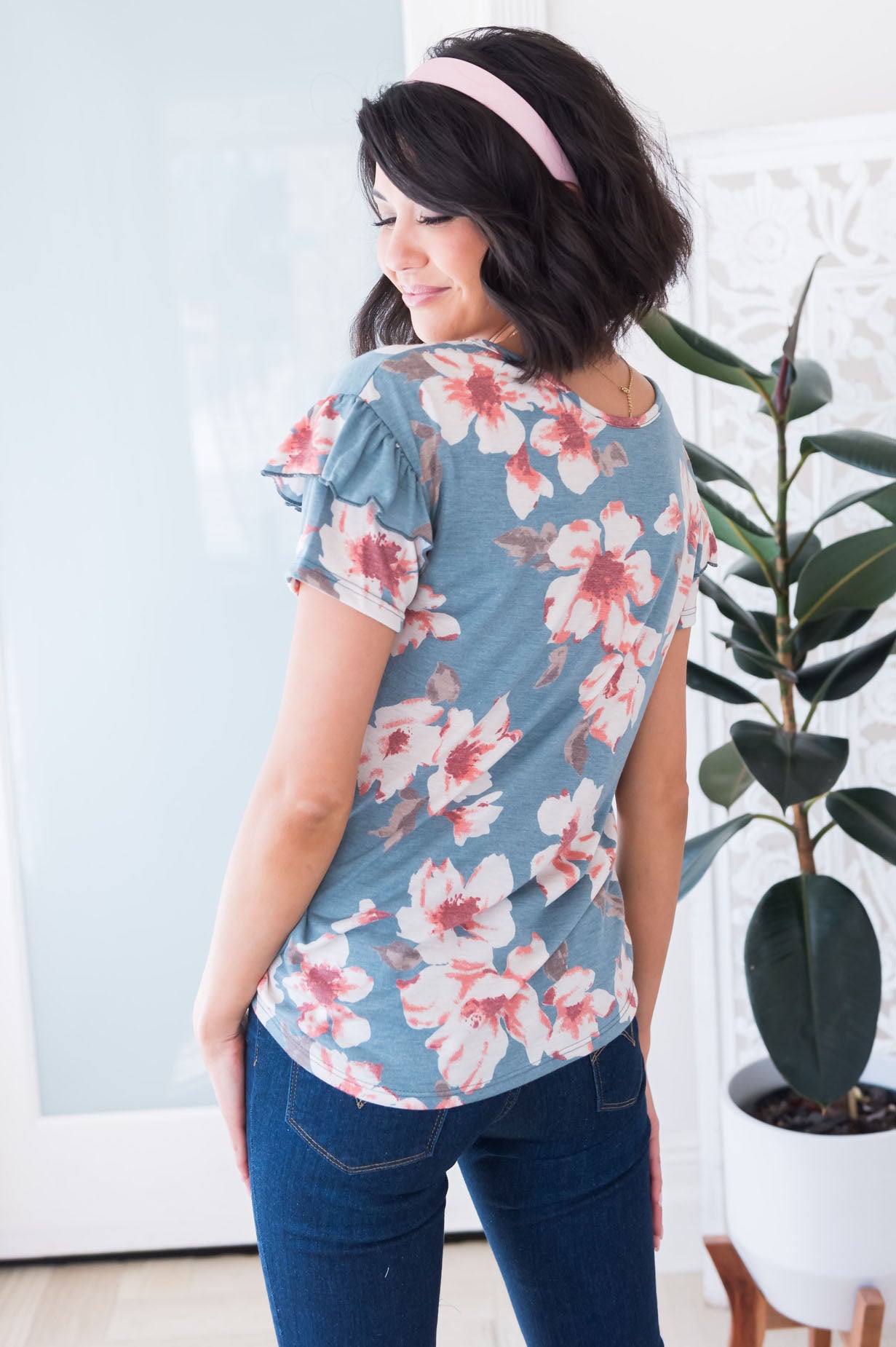 Isn't She Gorgeous Floral Modest Top