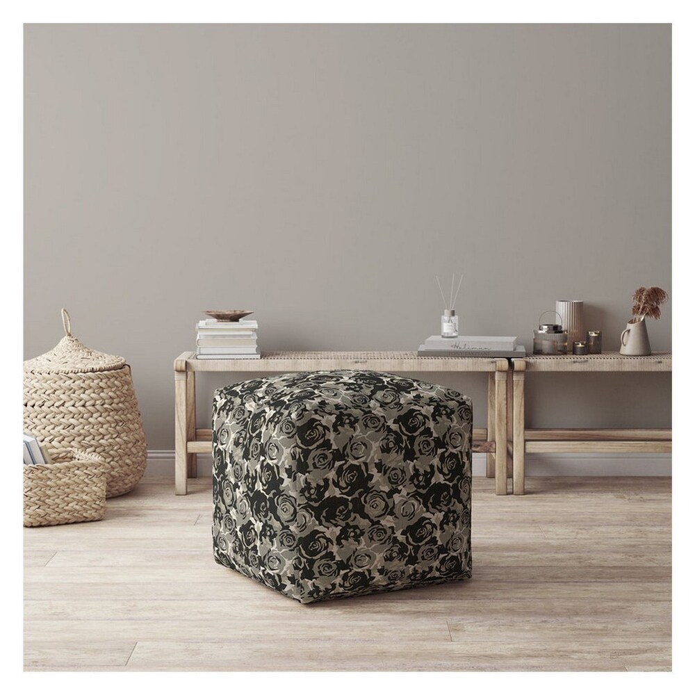 Joita Indoor Fawcette Square Zipper Pouf Cover Only 17\