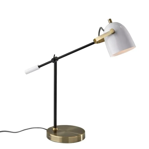 Carson Carrington Ylikainuu Antique Brass Desk Lamp