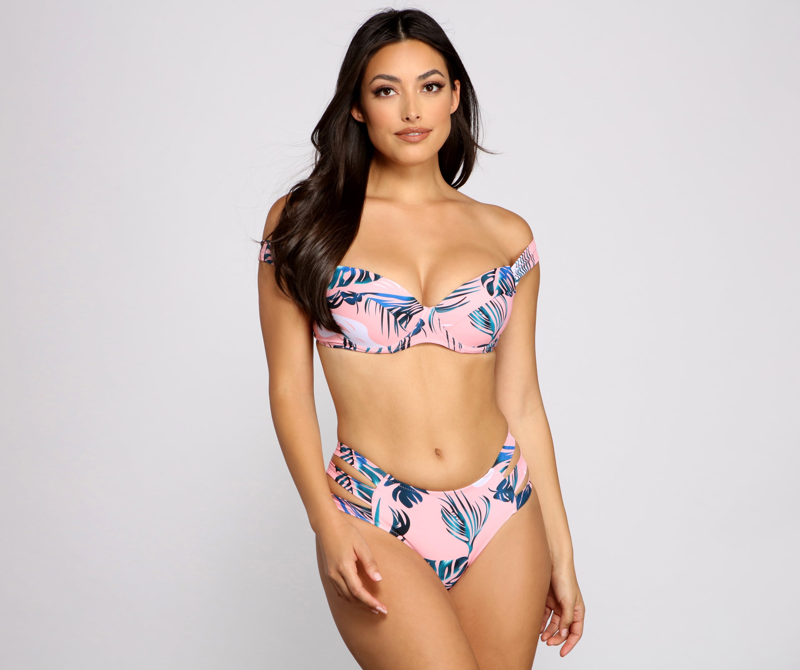 Pretty Palm Paradise Bikini Top